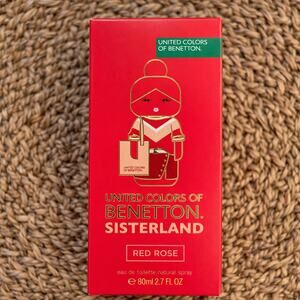 Benetton Sisterland Red Rose Eau de Toilette Spray 80ml 2.7oz Women’s Perfume nw